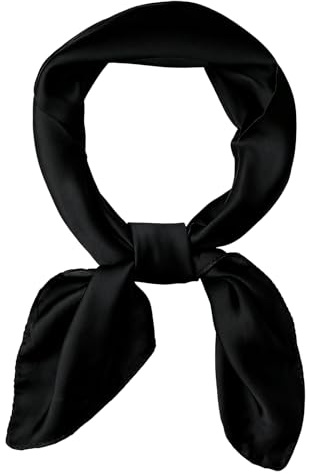 Fangshu sidenscarf dam – halsduk dam för bindning lätt sidenhalsduk – mångsidig bandana huvudduk handväska tyg – elegant satin halsduk tillbehör gåva för kvinnor