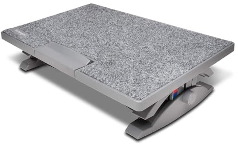 Kensington SoleMate Pro Elite Fußstütze Schreibtisch, Fußhocker mit Memory-Schaumstoff und SmartFit-Ergonomiesystem, mit 6-stufig verstellbarer rutschfester Basis für Büro und zu Hause, K50345EU