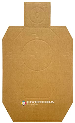 IDPA Targets per ALLENAMENTO in cartone Avana 50 pz 46x76 cm