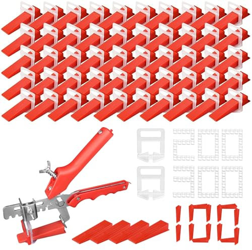 601 Cuñas Niveladoras Suelo Azulejos Niveladores de Azulejos Juntas Azulejos Azulejos Ceramica 1mm 2mm Separadores de Baldosas 100 Piezas De Cuñas Reutilizables y 1 Alicate Para Azulejos
