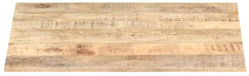 TJROO Tischplatte 80x60 cm Stärke 15-16 mm Mango-Massivholz Möbelplatten Deckplatte Holzplatten Schreibtischplatten Esstisch Holz Tischplatten Tabletop Esstischplatte