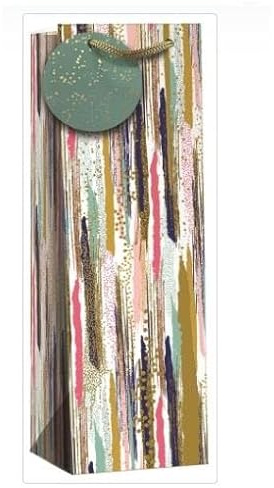 AbbeyShake bottle gift bags one size multicoloured - Pack of 6 (Golden blue glitter)