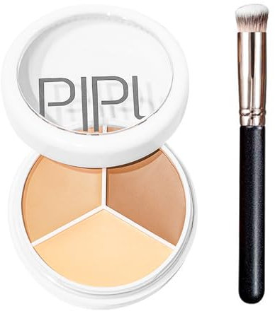 ZWWOGE 3in1 Palette Concealer,Correttore Astra,Correttore Crema,Full Coverage Concealer,Viso Correttori Makeup,Cream Palette,Contorni Evidenziati, Impermeabile a Lunga durata