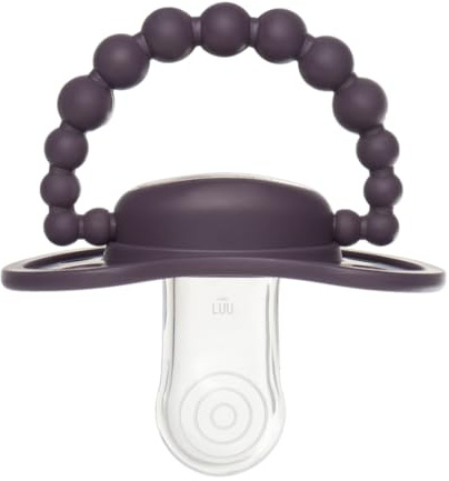 LUU - Schnuller 0-3 Monate - Babyschnuller aus medizinischem Silikon, Unterstützt die korrekte Entwicklung der Mundhöhle & Zähne, Stillfreundlich, BPA-frei - Sweet Plum