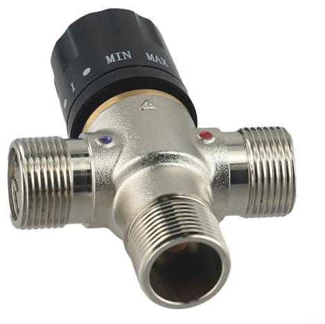 Válvula mezcladora termostática de latón diseñada para el control solar de la temperatura del agua
