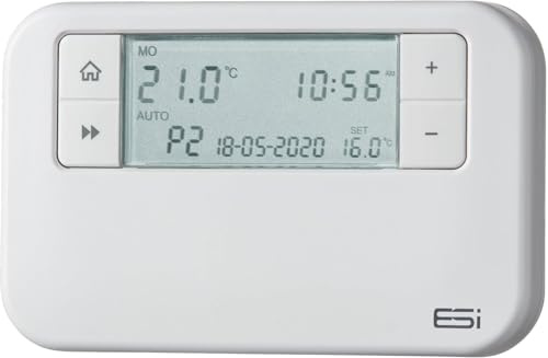Energy Saving Innovation Controls ESRTP4+ Wired Programmable Room Thermostat - ESI Hard Wired Stat NOT for Wireless Use
