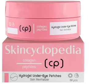 Skincyclopedia 60 Pads Kollagen Augenpads gegen Augenringe, Tränensäcke und Schwellungen kühlend, Peptide Anti Aging Augen Pads, Collagen Under Eye Patches gegen Falten