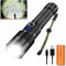 LUXJUMPER Torches Led Super Bright, 1000000 Lumens Rechargeable Torch Flash Light with Power Display & 5 Modes,Zoomable Tactical Torch for Camping, Hiking, Home, Emergencies