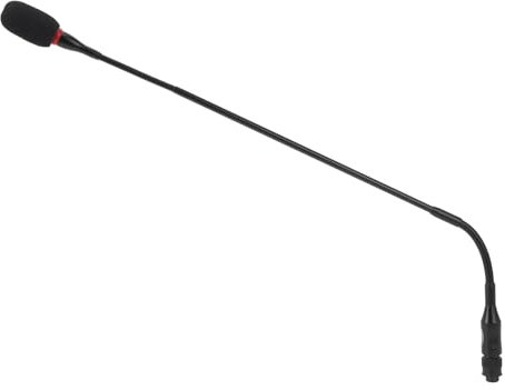 ASHATA Schwanenhals-Kondensatormikrofon, 59 cm, 4 Löcher, Flexibles Kondensatormikrofon aus Aluminiumlegierung, Tischmikrofon für Besprechungen, Videokonferenzen