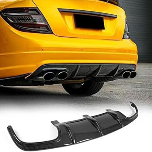 Auto Heckstoßstange Lippe Diffusor Spoiler für Mercedes Benz W204 2008-2011, Auto Heckdiffusor Heckspoiler Hecklippe Spoiler Splitter Karosserie Modifiziertes Zubehör