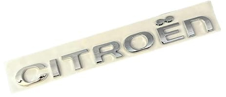 SELUVI Auto Emblema Adesivo per Citroen C3 2009-2013, Bagagliaio Adesivo Scritta Logo Adesivo Anteriore Cofano Logo Adesivo Lettere di Emblema in ABS per Auto Accessori,Silver