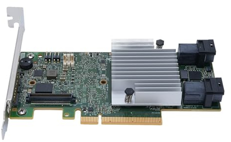Yanmis LSI 9362 8I SAS RAID Module, 2GB Cache RAID Controller Card, PCI Express 3.0 RAID Expander Card Supports RAID 0 1 5 6 10 50 60, 12Gbps Data Transfer Rate