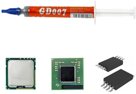 Pasta Termica Per Computer | Pasta Conduttiva per Raffreddamento - Siringa Siliconica per Componenti Elettronici PC e CPU con Grasso Termoconduttivo