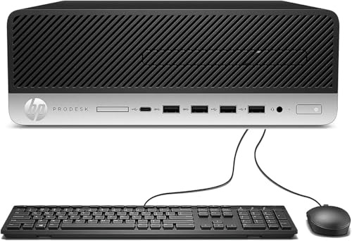 HP ProDesk 600 G4 SFF Desktop Computadora, Intel Core i5-8500, 16GB RAM, 512GB SSD, WiFi, Bluetooth, Teclado EE.UU., Windows 11 Pro (Reacondicionado)