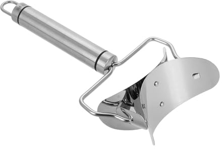 Hohopeti Pressa per Pasta Manuale in Acciaio Inox con Manico Ergonomico, Stampo per Ravioli e Gnocchi da 8,5 Cm, Utensile Cucina per Preparazione Veloce di Pasta Fatta in Casa