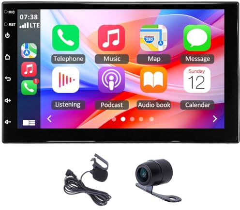 Bilradio för lastbil Hino 300 616 617 2006–2014 med Carplay Android Auto | 2 32 G Android 15 7 tums pekskärm bil stereo display spelare radio GPS Head Unit med SWC FM RDS MirrorLink SplitScreen