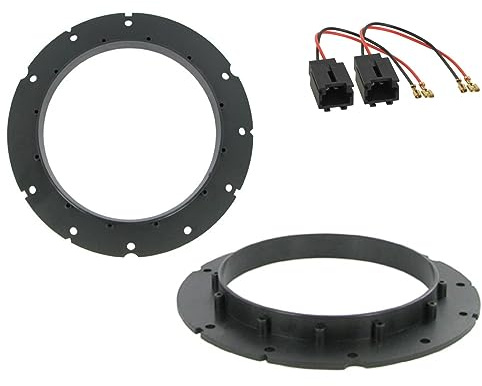 sound-way Kit Anillos Adaptadores Conectores Marcos Montaje Altavoces Radio de Coche 16.6 cm / 165 mm Compatible con Citroen C3 / C3 Picasso
