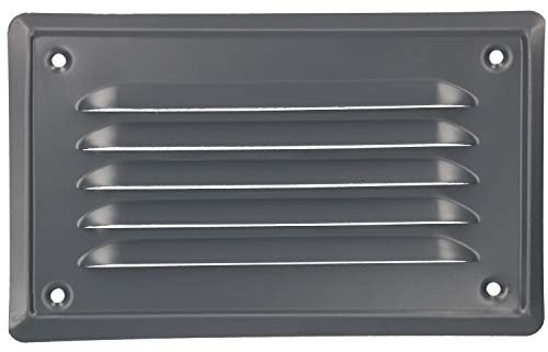 KOTARBAU® Lüftungsgitter 165x100 mm Abluftgitter Einschrauben Lackiert Kamin Belüftung Hell Anthrazit Insektschutzgitter beständig gegen Korrosion