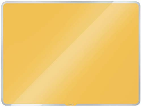 Leitz Magnetic Glass Whiteboard, 600 x 400, Cosy Range, Warm Yellow, 70420019