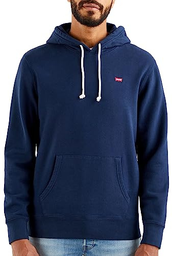 Levi's Men's Sweatshirt Hoodie, Dress Blues, L