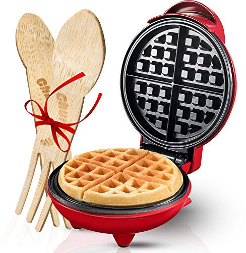 Burgess Brothers Mini Churwaffle Maker - Makes 4-Inch Waffles, Chaffles, and Cornbread Churro Waffles - Great Housewarming and Graduation Gift