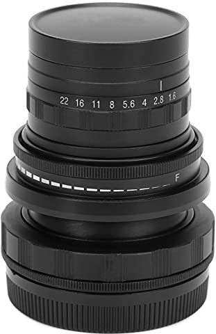 Qukaim Obiettivo Full Frame manuale F1.6 Tilt Shift da 50 mm per fotocamere M4/3, Photography Accory, compatibile con sistemi Full Frame e M4/3