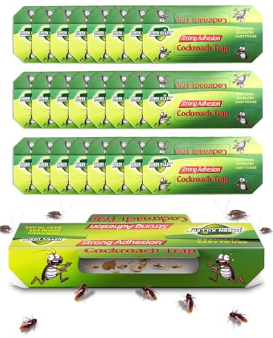 25 Trappole per Scarafaggi e Blatte Non Tossiche e Insapori, per Catturare ed Eliminare Gli Insetti in Casa: Ideali per Cucina, Bagno, Camera da Letto, Ufficio e per Proteggere la Tua Famiglia