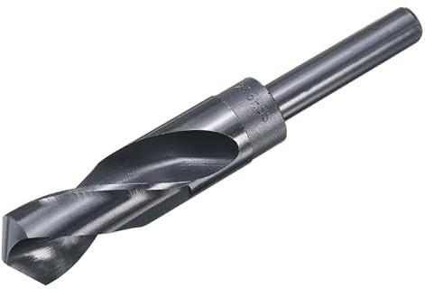 QUARKZMAN 23 mm borr, HSS spiralborr 135° reducerat skaft metallborr nitrering svart för hårdmetall stål aluminiumlegering trä plast