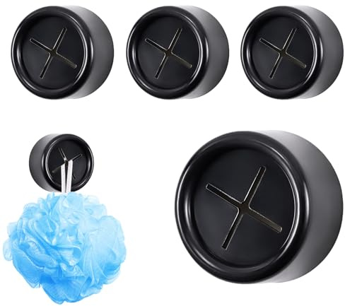 Genérico Soporte Para Toallas | Gancho De Pared Soporte Para Toallas De Cocina | 4 Piezas Colgador Adhesivo Sin Taladro para Delantales y Paños, para Sala de Estar y Armario