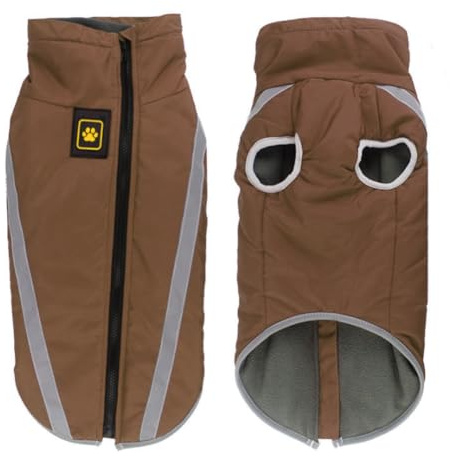 FEimaX Abrigo para Perros de Invierno Chaqueta Impermeable Ropa a Prueba de Viento con Forro Polar y Orificio para Arnés, Chaleco Cálido Duradero para Perro Pequeños Medianos Grandes y Mascotas