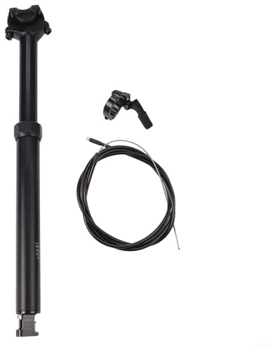 Filteilect Dropper sittstolpe fiskfinnarfäste för cykel teleskopisk sadelstolpe droppstolpe 30,9 mm för cykel intern kabelroutning