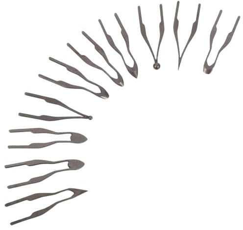 VILLFUL 10 Piezas consejos de pirograbado herramienta para quemar madera puntas de soldadura consejos sobre herramientas de pirograbado Dark Grey