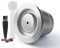 i Cafilas Reusable Nepresso Capsules with Tamper - i Cafilas Stainless Steel Refillable Coffee Pods Compatible for Nepresso Original Line Machines (Capsule+Tamper)