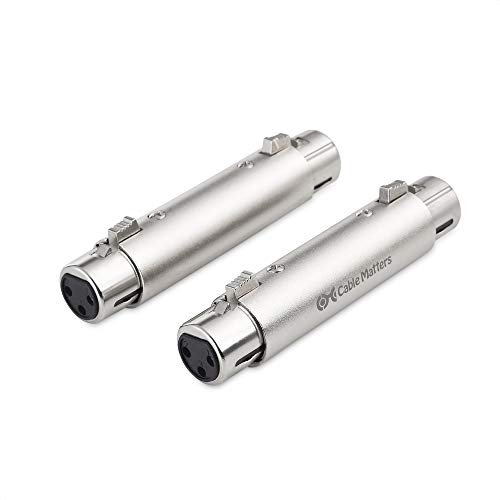 Cable Matters 2er-Pack XLR auf XLR Gender Changer Adapter - Buchse auf Buchse