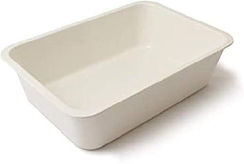 Vaschetta Rettangolare in Pura Melamina cm 35x25x8 Bianco Made in Italy