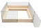 Large Dog Whelping Box - 4ft x 4ft Multipurpose Bedding, Puppy Cage, and Play Pen for Indoor or Outdoor Use - Heavy Duty Pen, Cage, or Fence With Wooden Insert
