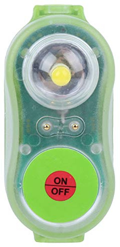 Lampe De Gilet Sauvetage, Plastique Veste Survie Lumière Stroboscopique Poche Auto éclairante Attrayante Visible au Lithium pour Yacht Cargo Surf Pêche en Mer Kayak Enfants Adultes Utiliser Cyan
