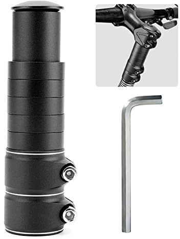Prolunga Stelo Forcella Bici Regolabile Bici Attacco Manubrio Riser Rialzo per Manubrio Bici Prolunga Forcella MTB Prolunga Forcella per Bicicletta in Lega di Alluminio per Bici da Corsa MTB 28,6 mm