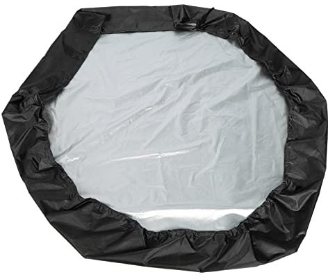 Couverture de Bac à Sable Hexagonale Imperméable pour Enfants, Auvent de Piscine de Terrain de Jeu pour Une Utilisation Toute L'année (Black)