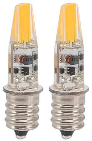 Gigicial Lampadine LED E12, 2W Equal E12 20W Lampadina Alogena 40 Watt Bianco Caldo, Lampadine Per Ventilatore a Soffitto Bianco Caldo 3000K, Lampadina LED Per Lampadari Rustici, Ventilatore a Soffitt