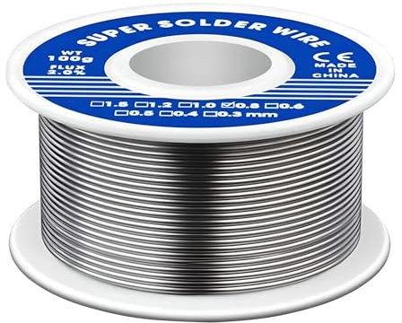 GALAMAX Solder Wire, 0.8mm Soldering Wire, Low Melt Solder with Rosin Core Tin Wire Good Corrosion Resistance for Electronic Solder Electronic Components Repair, DIY Projects(20/50g)