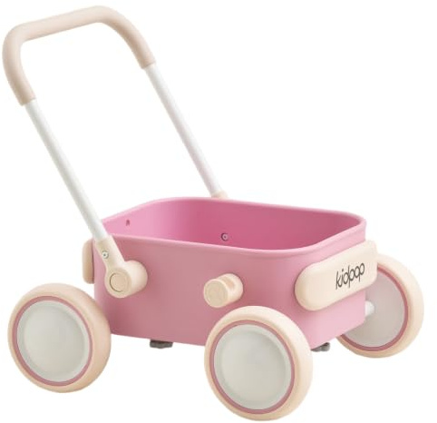 Kidpop PULA Trotteur Bébé Chariot de Marche, Rose