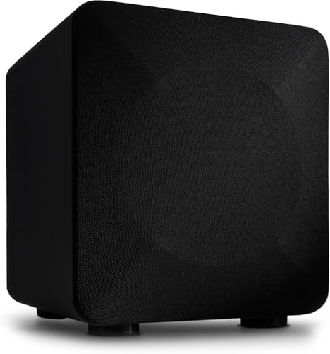 Audioengine S6 210W Compact Powered Mini Subwoofer- Powerful Bass in a Small Package - Great for Desktops, Flats, Offices and Gaming Setups