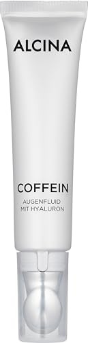 ALCINA Fluide pour les yeux à la caféine - 15 ml - Pour un contour des yeux éclatant - Soulage les gonflements des yeux - Rafraîchit et rafraîchit instantanément - Fluide pour les yeux avec pigments