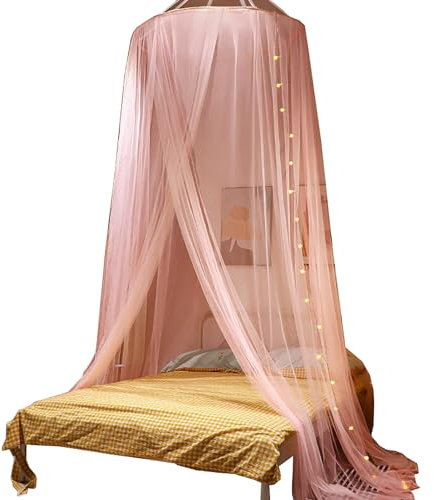 Cortinas de Tela para Cama, Malla Protectora, Dosel, Red de protección, Carpas tamaño King y Twin, Carpas para Cama, mosquitera para Cama, mosquitera de Verano para habitación, Cortinas de c