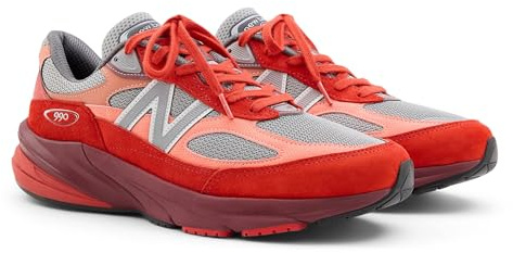 New Balance Unisex Made in USA 990v6, Size: 8.5 Width: D Color: Molten Lava/Monarch Burgundy/Slate Grey