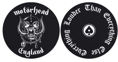 MOTÖRHEAD, England/Louder SLIPMATS – par, svart