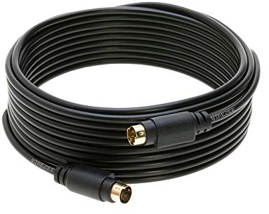 WireZee S-Video Cable 4 Pin Male 75 Ohm Patch Cord for DVD HDTV (12FT)