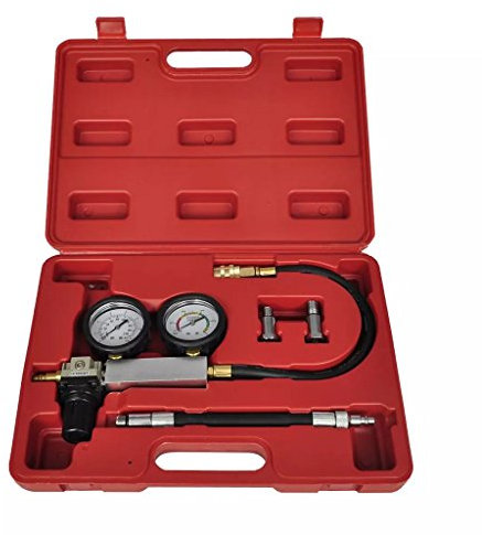 Tidyard Druckverlusttester Kompressionsmesser Kompressionsprüfer Kompressionstester Motorstörungen Motor Kompression, 0 to 100 PSI Geeignet für: Zündkerzen mit 12 oder 14 mm