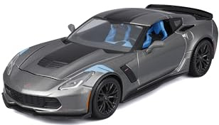Maisto 1:24 Assembly Line 2017 Chevrolet Corvette Grand Sport - Grey